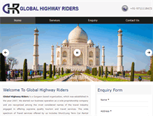 Tablet Screenshot of globalhighwayriders.com